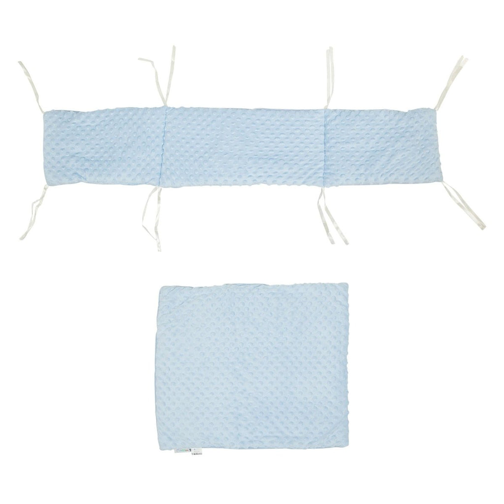 2pc Dimple Crib/Cradle Quilt & Bumper Bedding Set-3