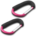 Large Buggy Clips for Pram & Pushchair | Pink | Pack of 2