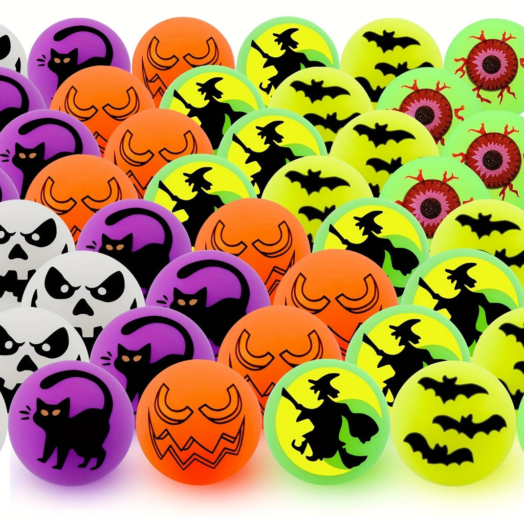 Glowing Halloween Bouncing Balls (48pcs)-1