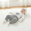 Baby Boys 4-Piece Elephant Outfit Set | Bodysuit, Trousers, Hat & Bib