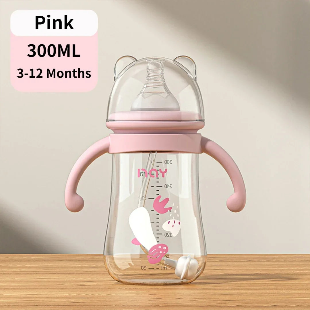 New 2026 Silicone Baby Bottle with Handle Large Capacity PP Water Cup Set Pacifier Multi-purpose Feeding Supply