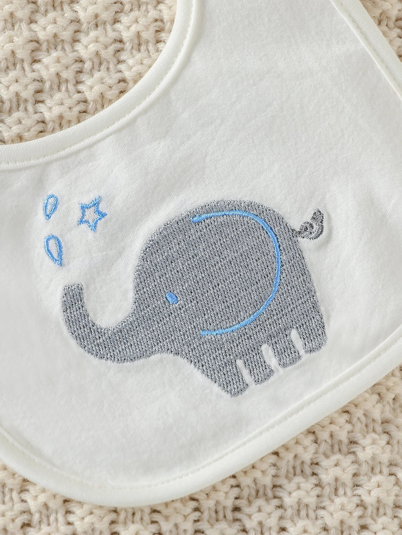 Baby Boys 4-Piece Elephant Outfit Set | Bodysuit, Trousers, Hat & Bib