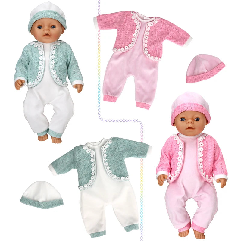 Baby Doll Clothes Set – Rompers & Outfits for 40–45cm Reborn Dolls
