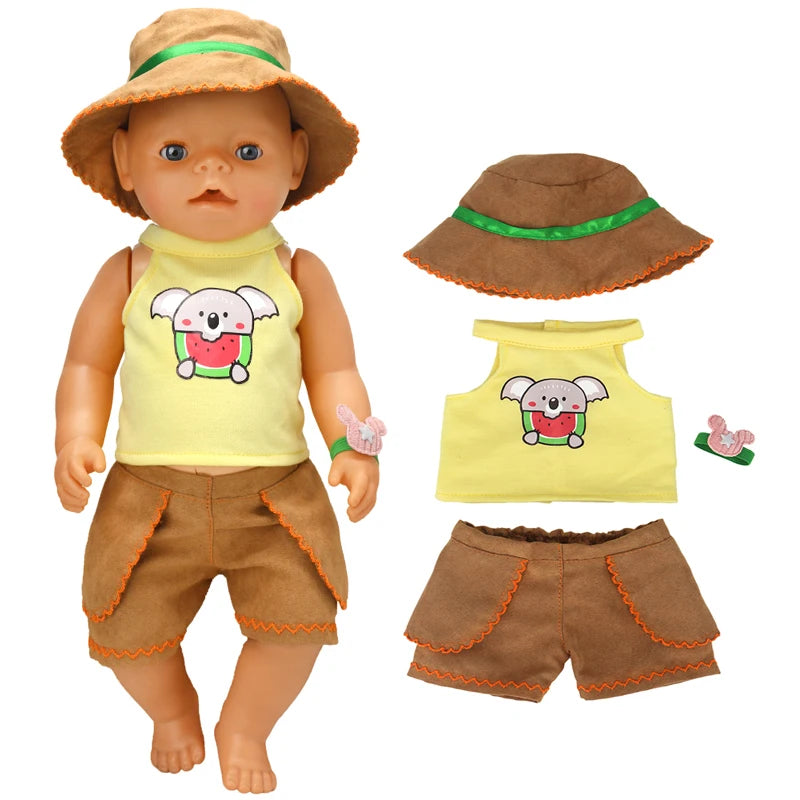 Baby Doll Clothes Set – Rompers & Outfits for 40–45cm Reborn Dolls