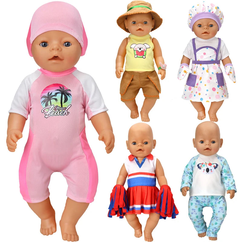 Baby Doll Clothes Set – Rompers & Outfits for 40–45cm Reborn Dolls