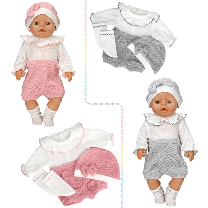 Baby Doll Clothes Set – Rompers & Outfits for 40–45cm Reborn Dolls