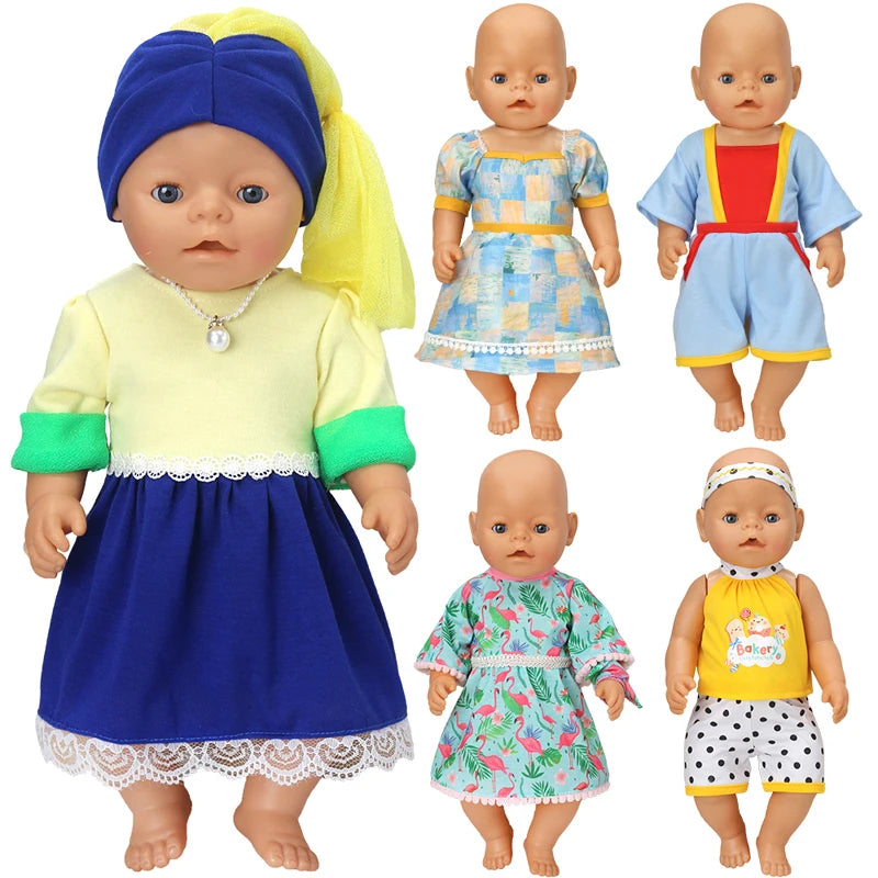 Baby Doll Clothes Set – Rompers & Outfits for 40–45cm Reborn Dolls
