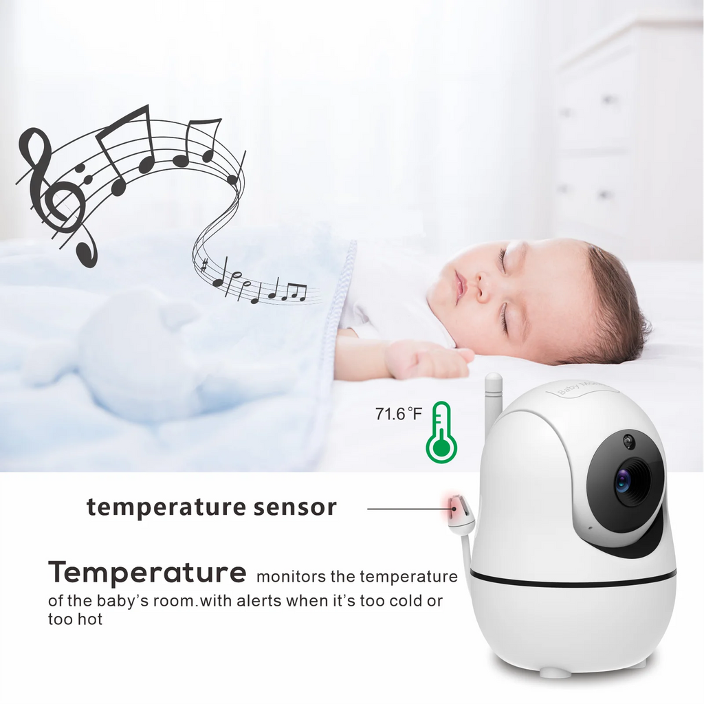HD Baby Monitor with Camera – 1000ft Range, No WiFi