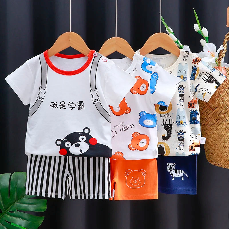Kids Cotton T-Shirt & Shorts Summer Set