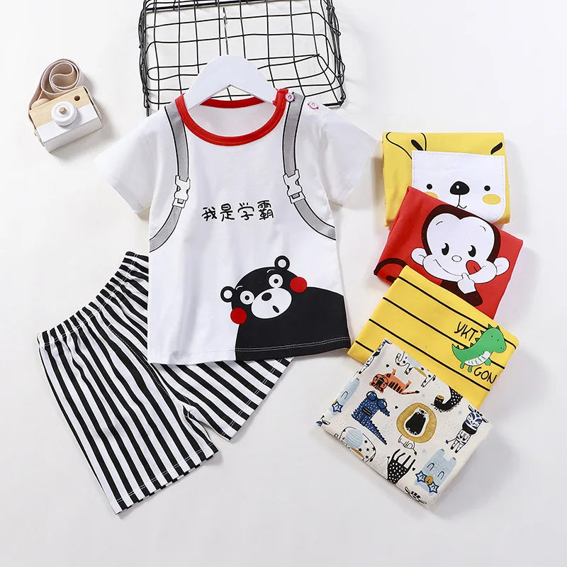 Kids Cotton T-Shirt & Shorts Summer Set