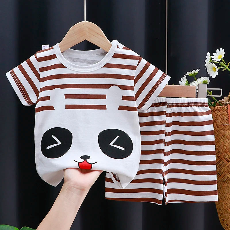 Kids Cotton T-Shirt & Shorts Summer Set