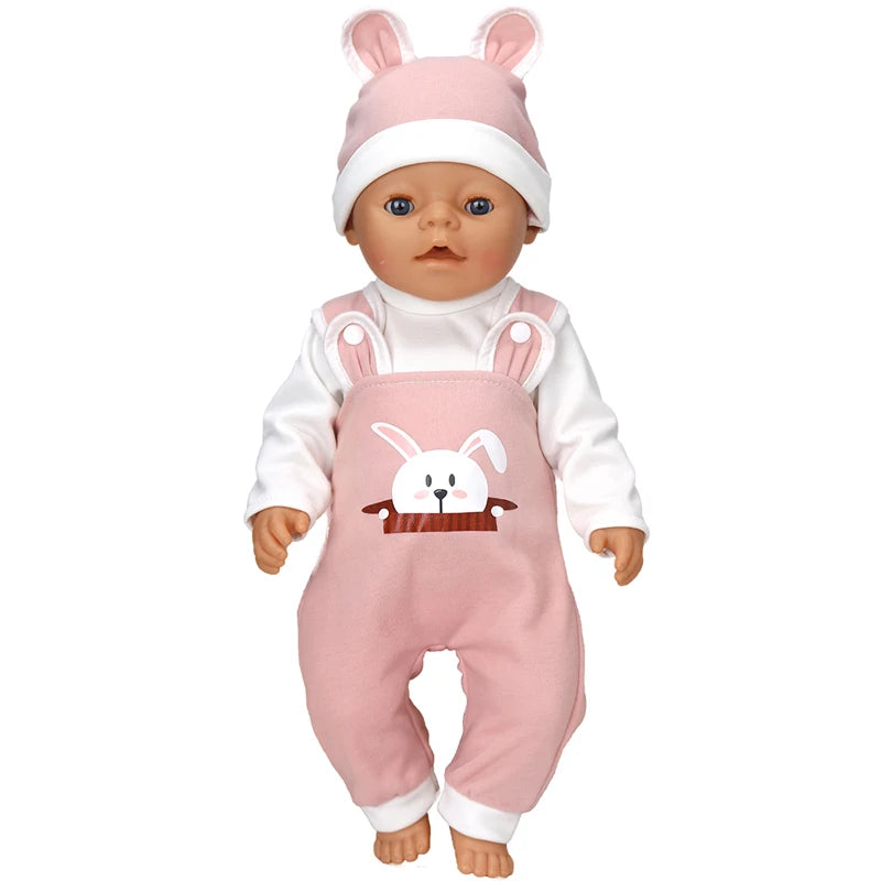 Baby Doll Clothes Set For 40cm Reborn Baby Dolls Rompers Toys Outfits Children Girl Gifts