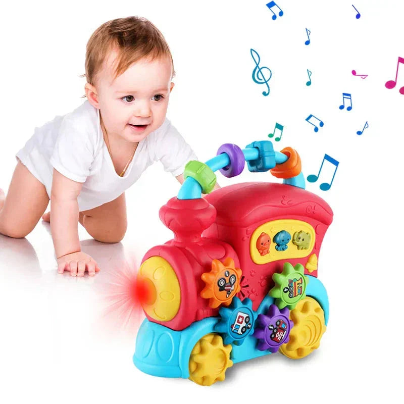 Kids Musical Train Toy For Toddlers With Lights And Sounds-1