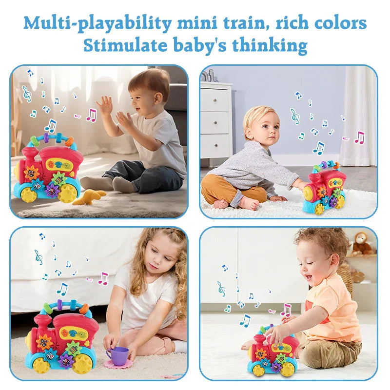 Kids Musical Train Toy For Toddlers With Lights And Sounds-4