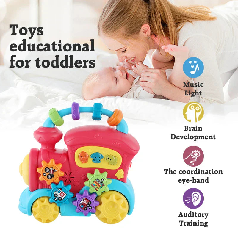 Kids Musical Train Toy For Toddlers With Lights And Sounds-2