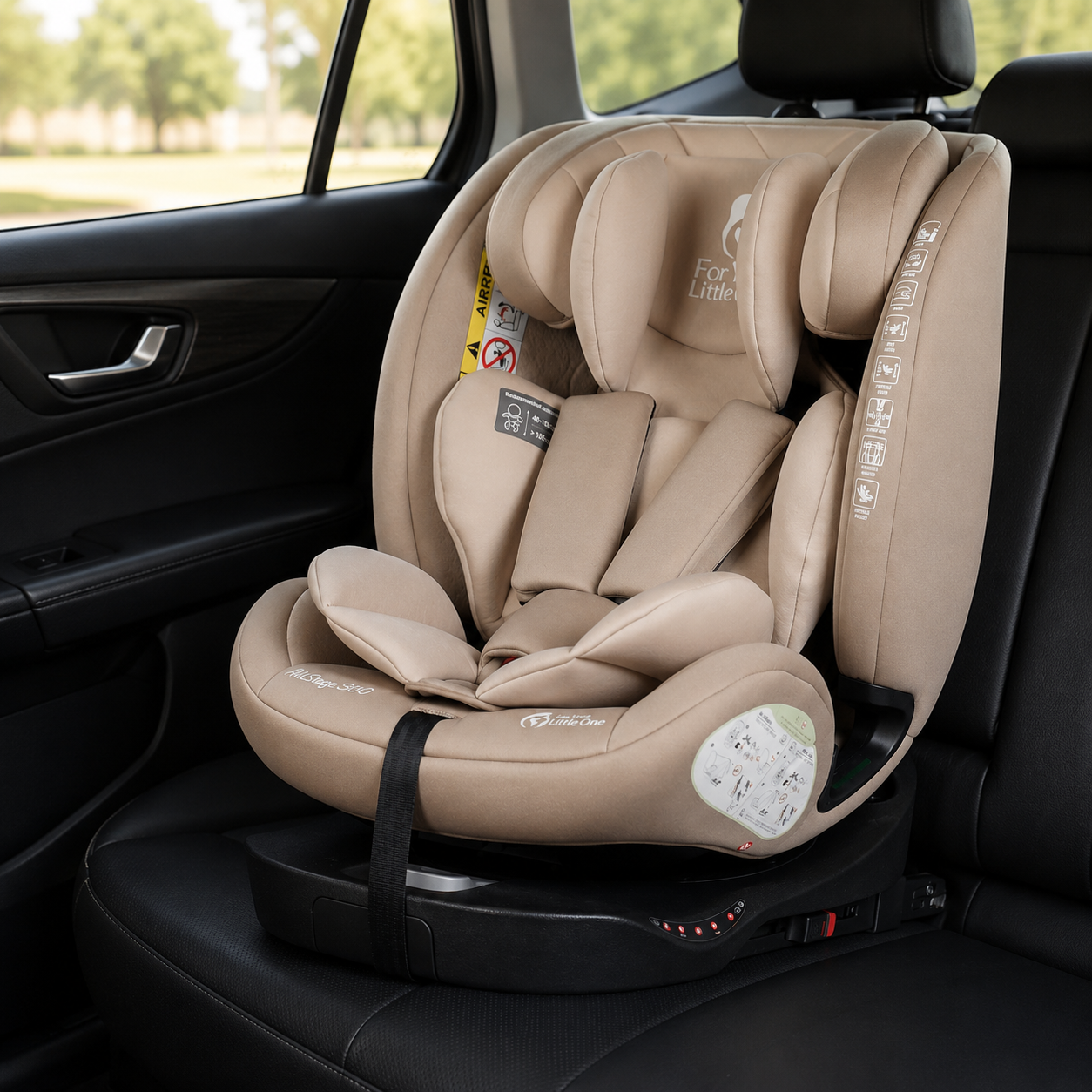 For Your Little One AllStage 360 0/1/2/3 ISOFIX I-Size Car Seat - Latte Beige (Birth-12 Years)