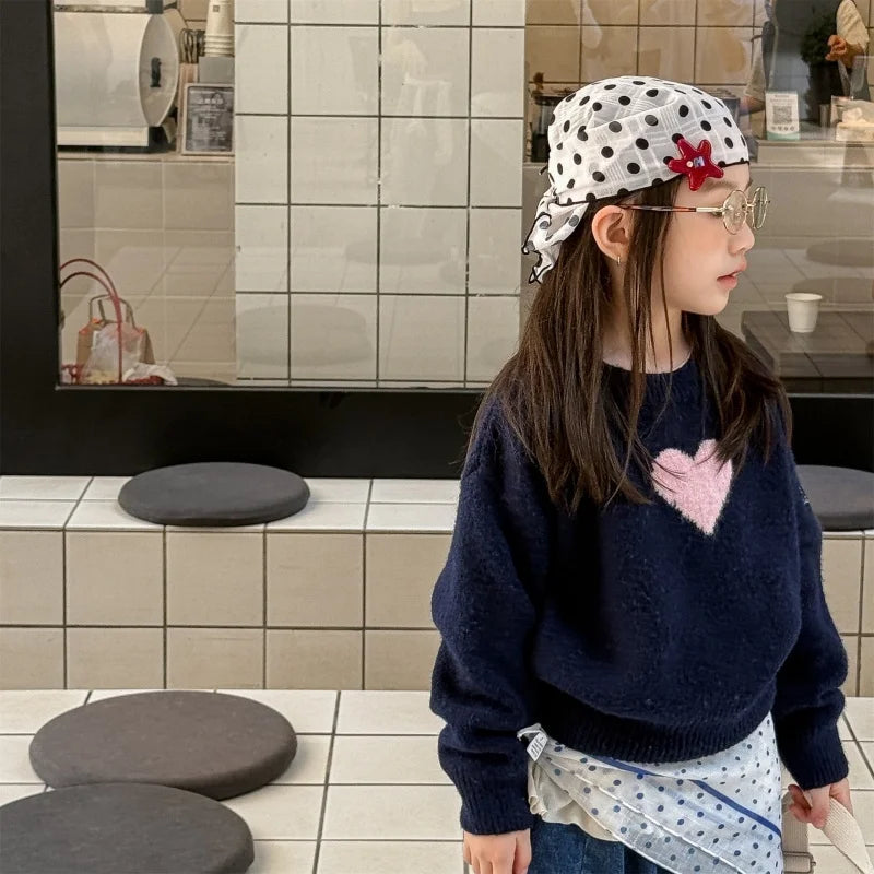 Girls Knitted Pullover Sweater