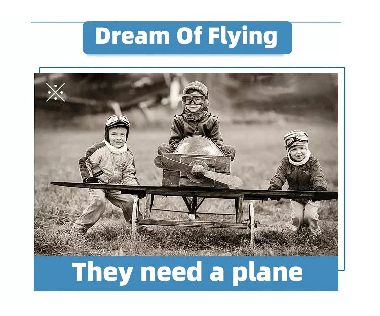 Kids Foam Glider Plane – 50cm Outdoor Throwing Toy
