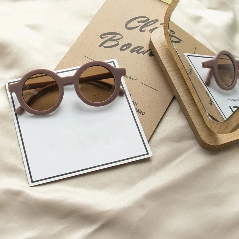 Kids Sunglasses – Retro Round UV Protection Sunglasses for Children