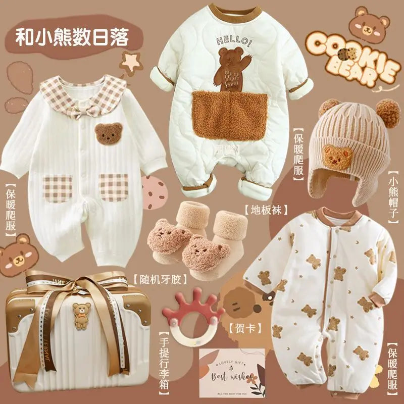 Baby Gift Full Moon Hundred Day Gift Baby Gifts Luxury Newborn Meeting Winter Clothing Set Gift Box