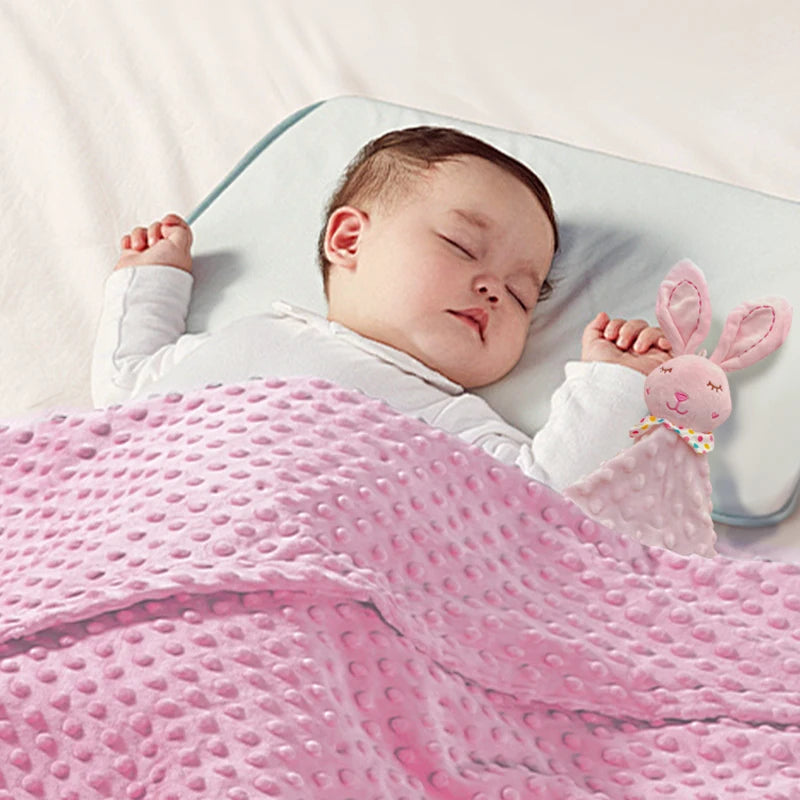 Personalised Soft Plush Baby Blanket with Name – Custom Newborn Gift