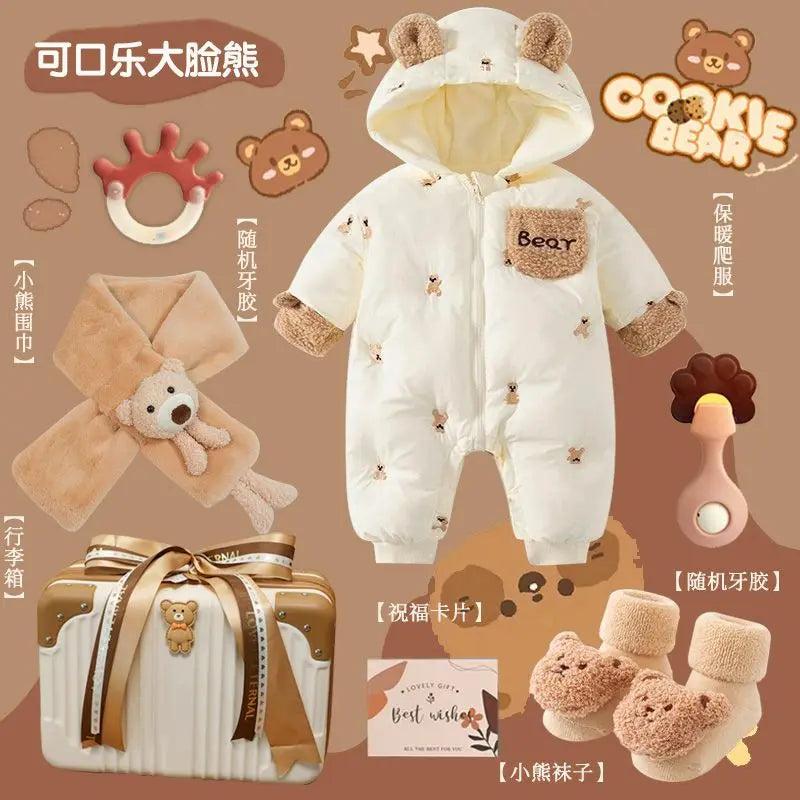 Baby Gift Full Moon Hundred Day Gift Baby Gifts Luxury Newborn Meeting Winter Clothing Set Gift Box