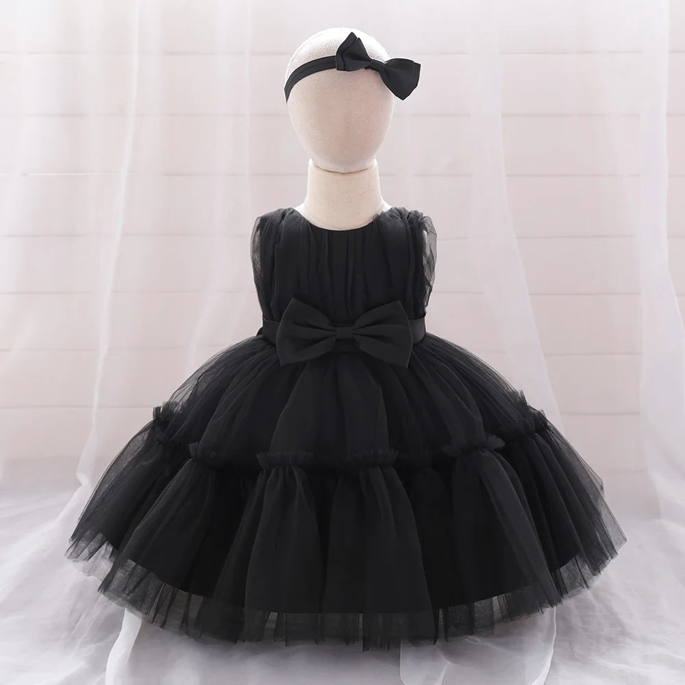Baby Girls Tulle Ball Gown Dress | Birthday, Baptism & Wedding Party Dress 3M–5Y