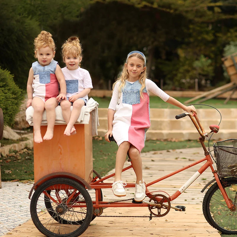 Kids summer denim family clothing set — Mini Modern