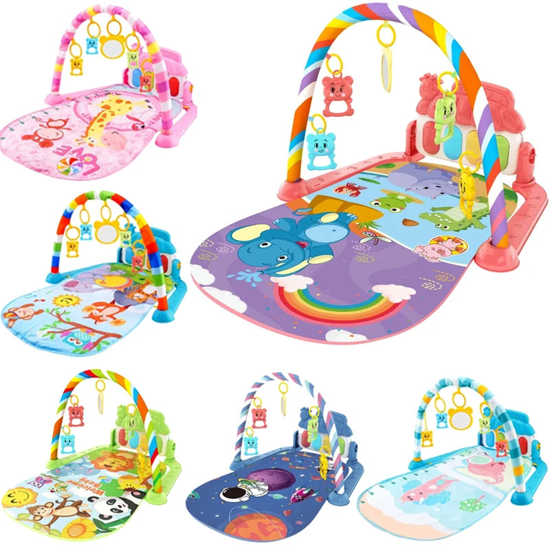 Baby Activity Gym with Musical Piano Play Mat