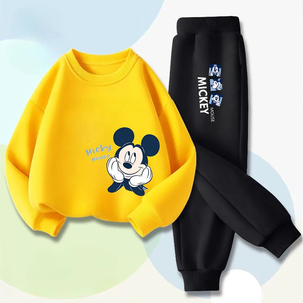 Kids Cartoon Character Sweatshirt & Pants Set (9M-5T)