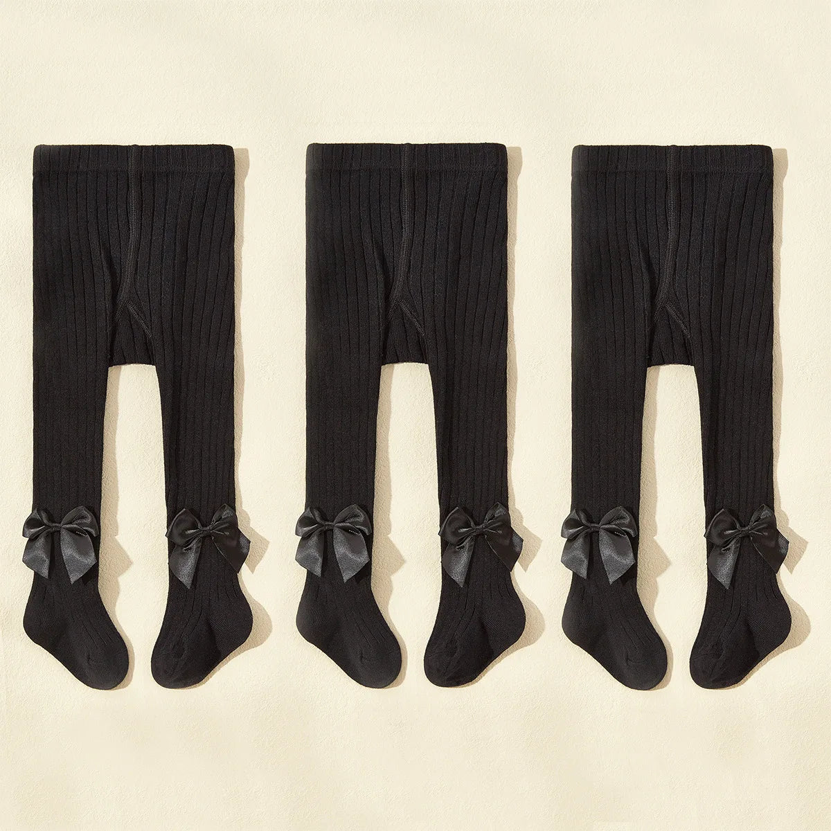 Baby Girls 3-Pack Bowknot Pantyhose | Princess Tights Set