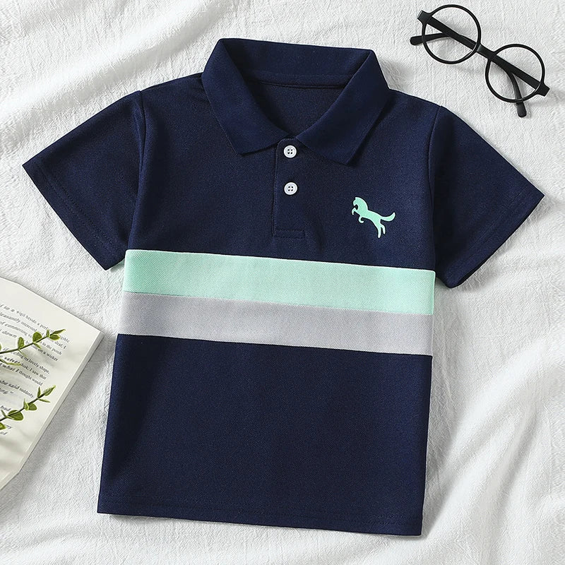 Boys 3-Piece Polo Shirt Set (1-10 Years)