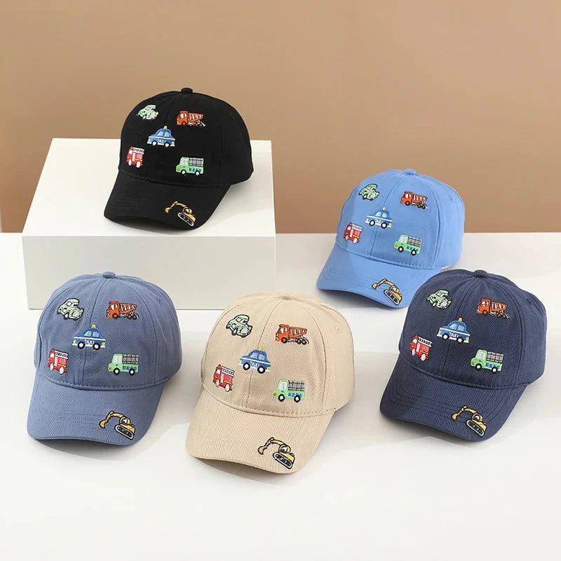 Kids Adjustable Cotton Baseball Cap – Sporty Summer Hat for Ages 2–8