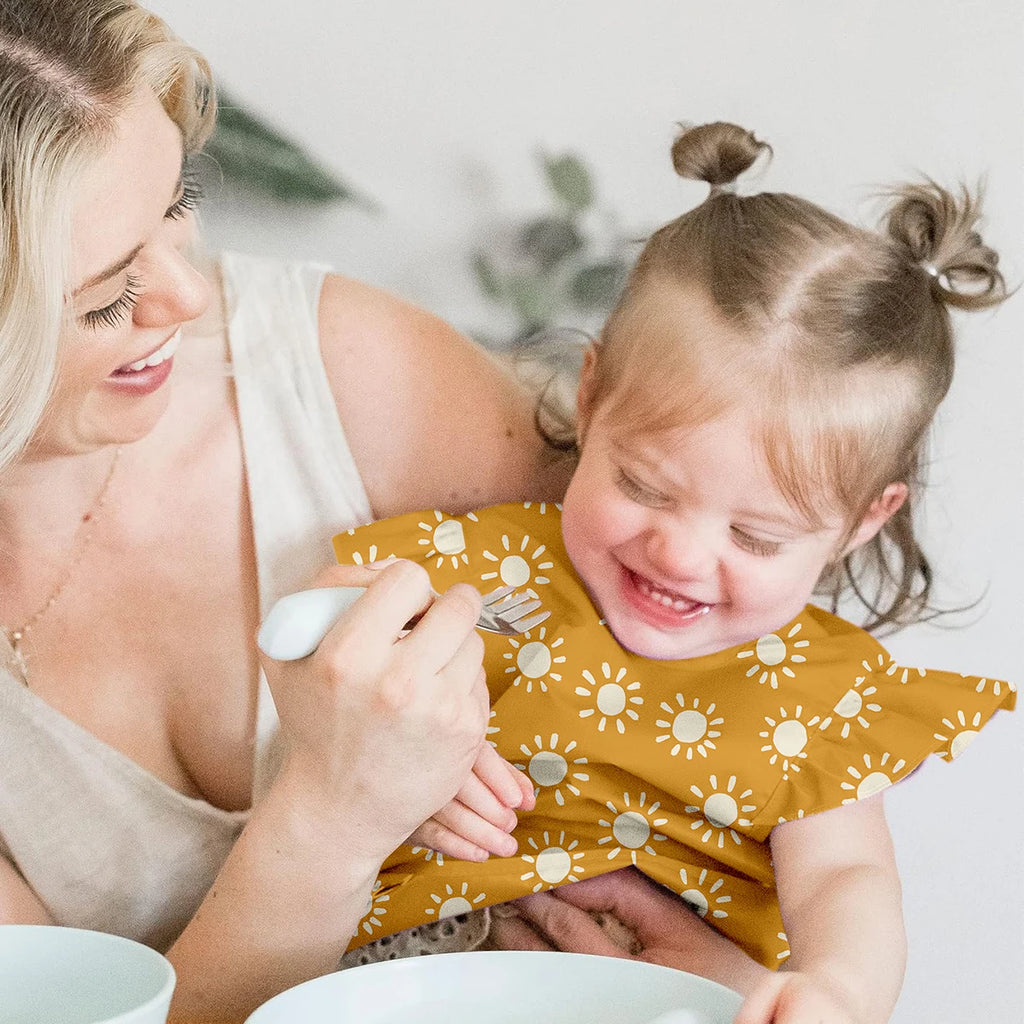 Baby Feeding Bibs with Pocket – 2 Pack