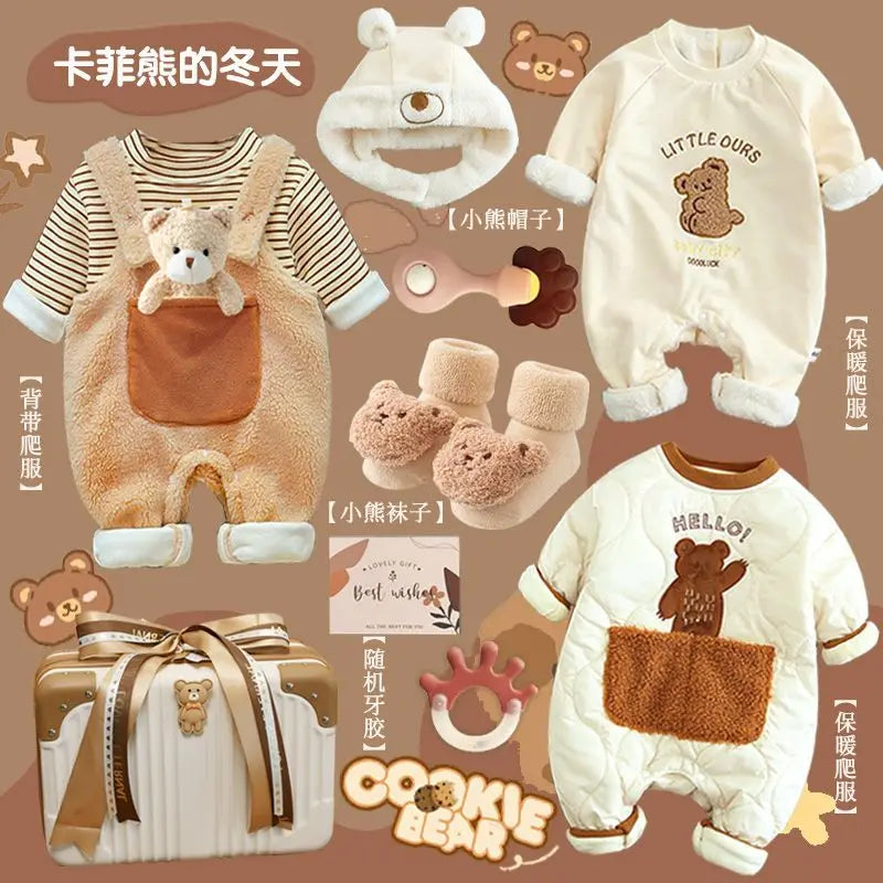 Baby Gift Full Moon Hundred Day Gift Baby Gifts Luxury Newborn Meeting Winter Clothing Set Gift Box