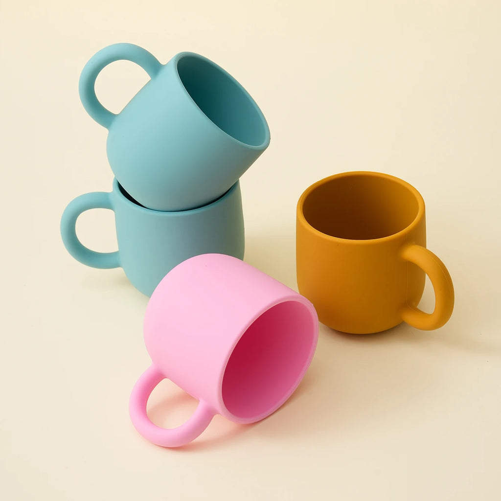 Silicone Baby Feeding Cup with Handle | 200ml | BPA-Free