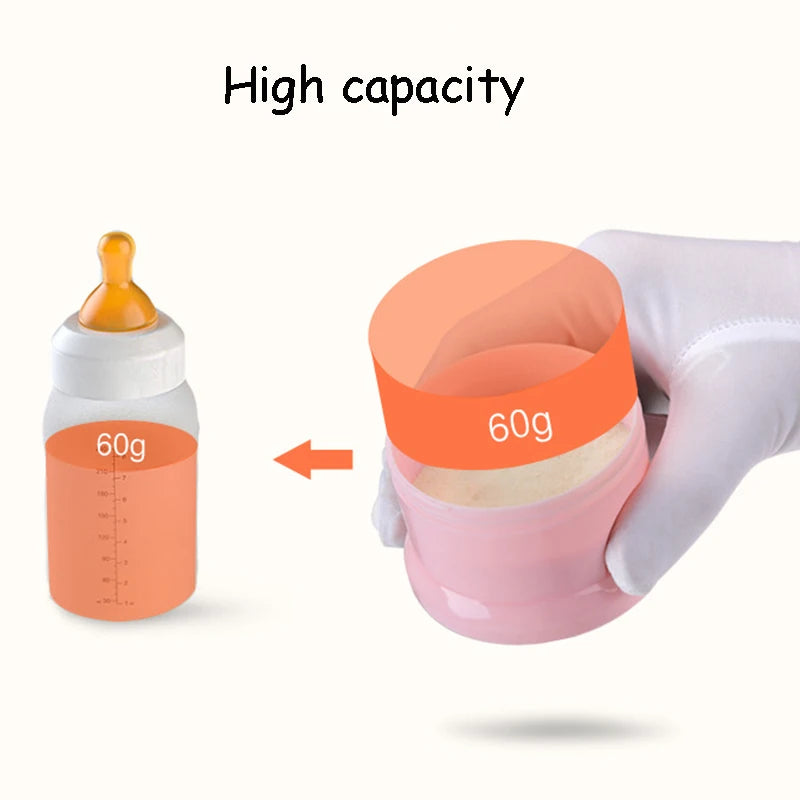 Portable Baby Food Storag Box Multiple Openings Cereal Cartoon Infant Milk Powder Box Toddle Snack Container 3/4Layer