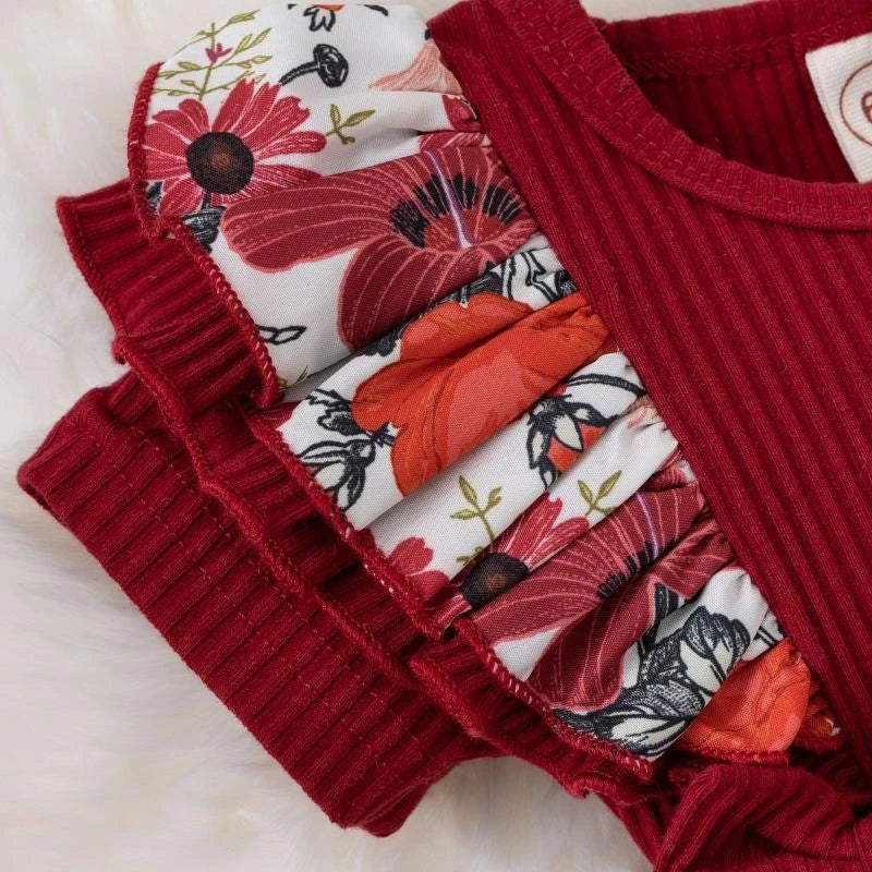 Baby Girls Bowknot Striped Jumpsuit Dress | Short Sleeve Summer Romper 0–18M