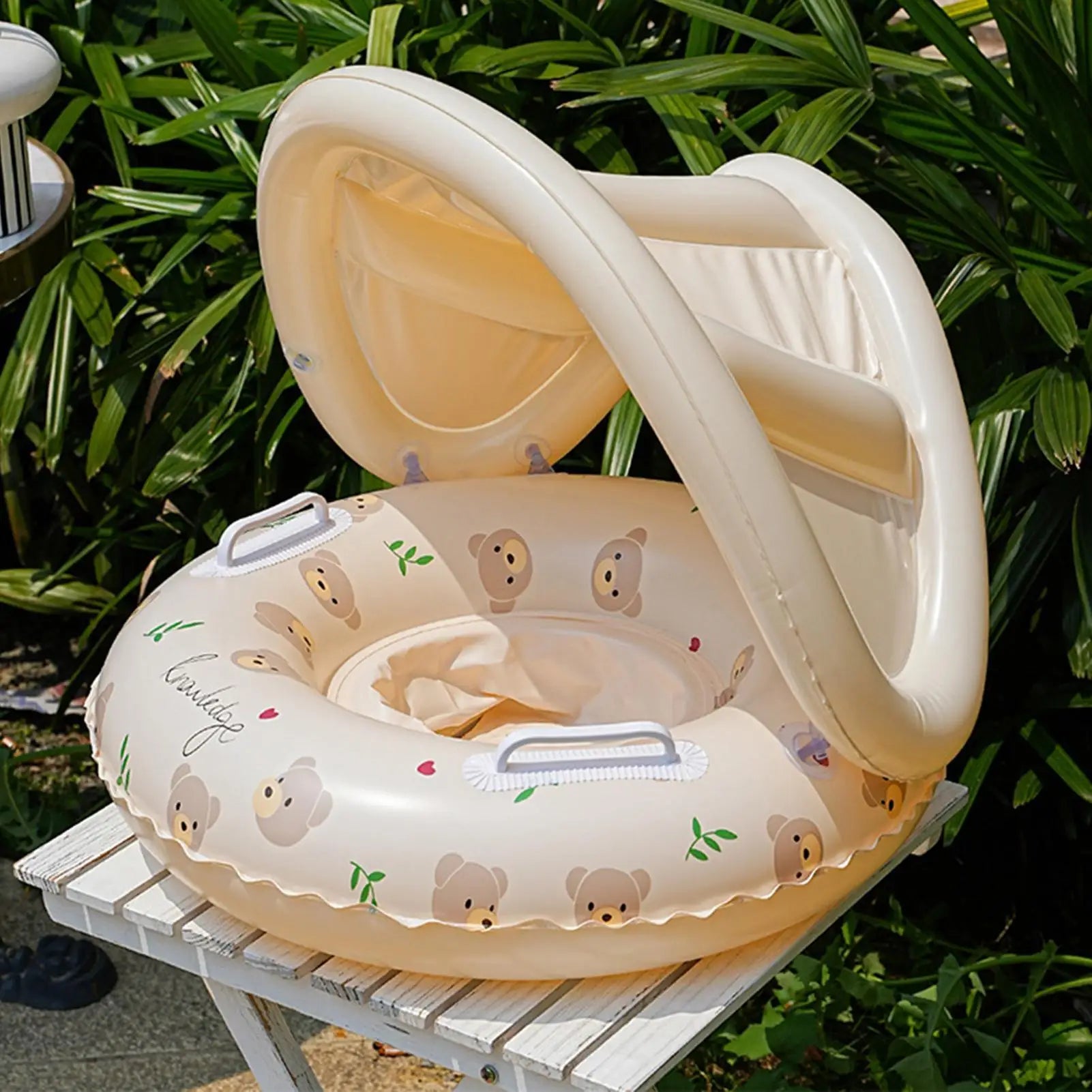 Baby Pool Float with Sun Canopy