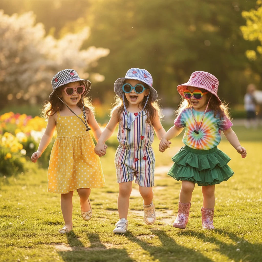 Kids Sun Hat – Wide Brim UV Protection Beach Cap for Toddlers & Children