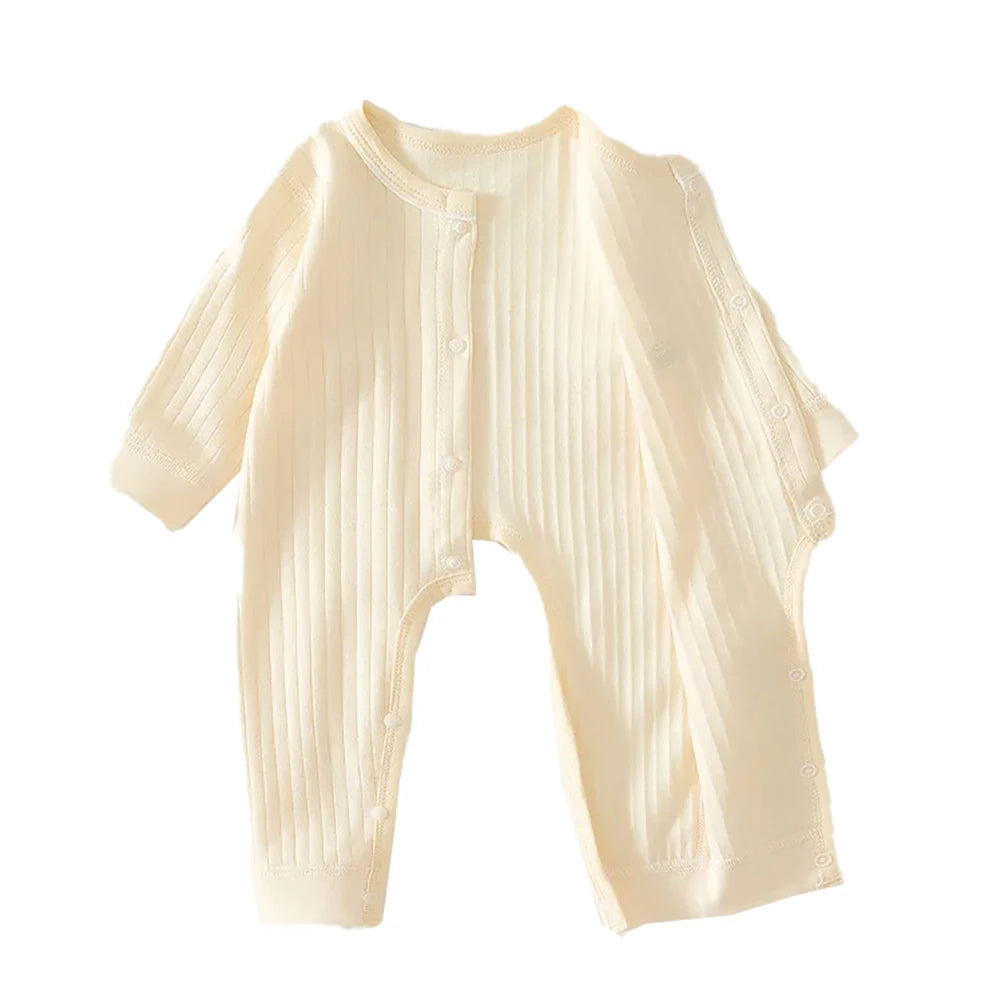 Baby Cotton Romper | Cartoon Print Unisex Jumpsuit 1-12M