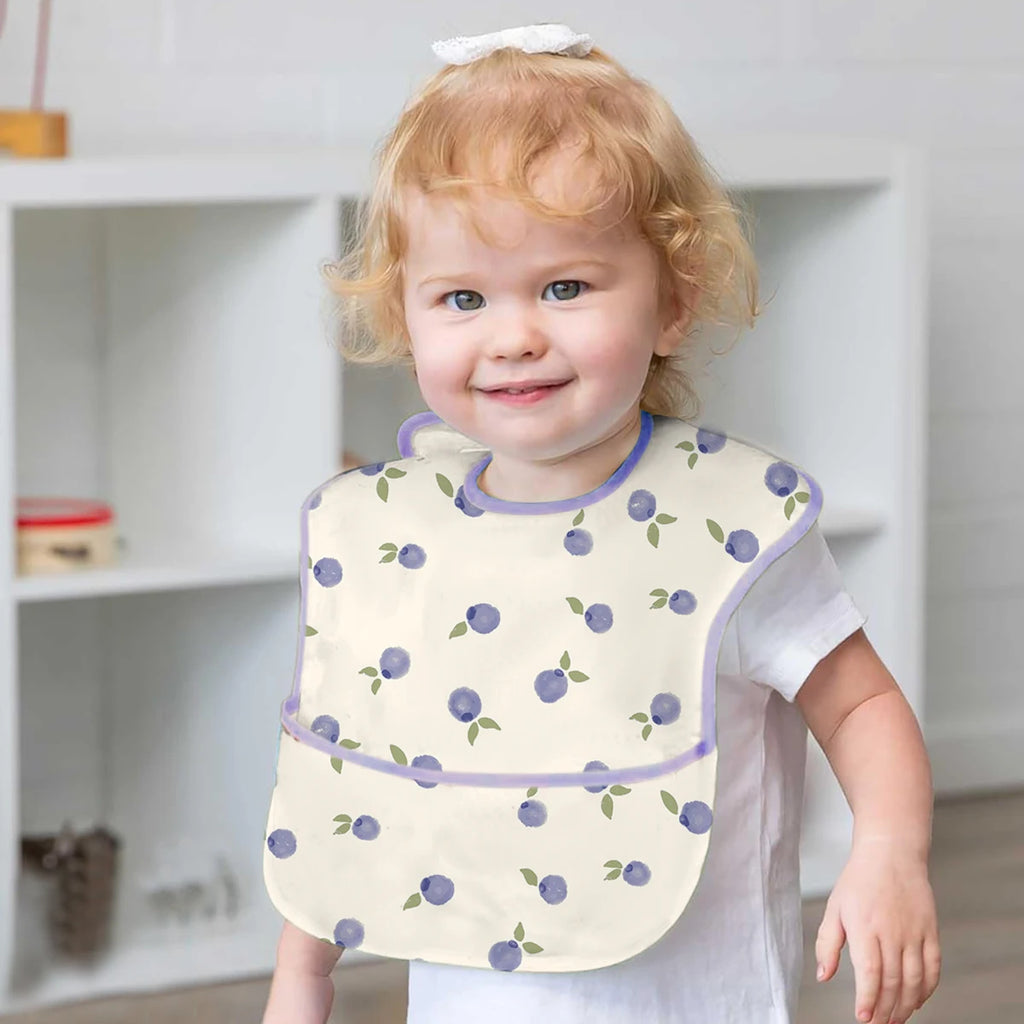 Baby Adjustable Bibs with Pocket – 3 Pack