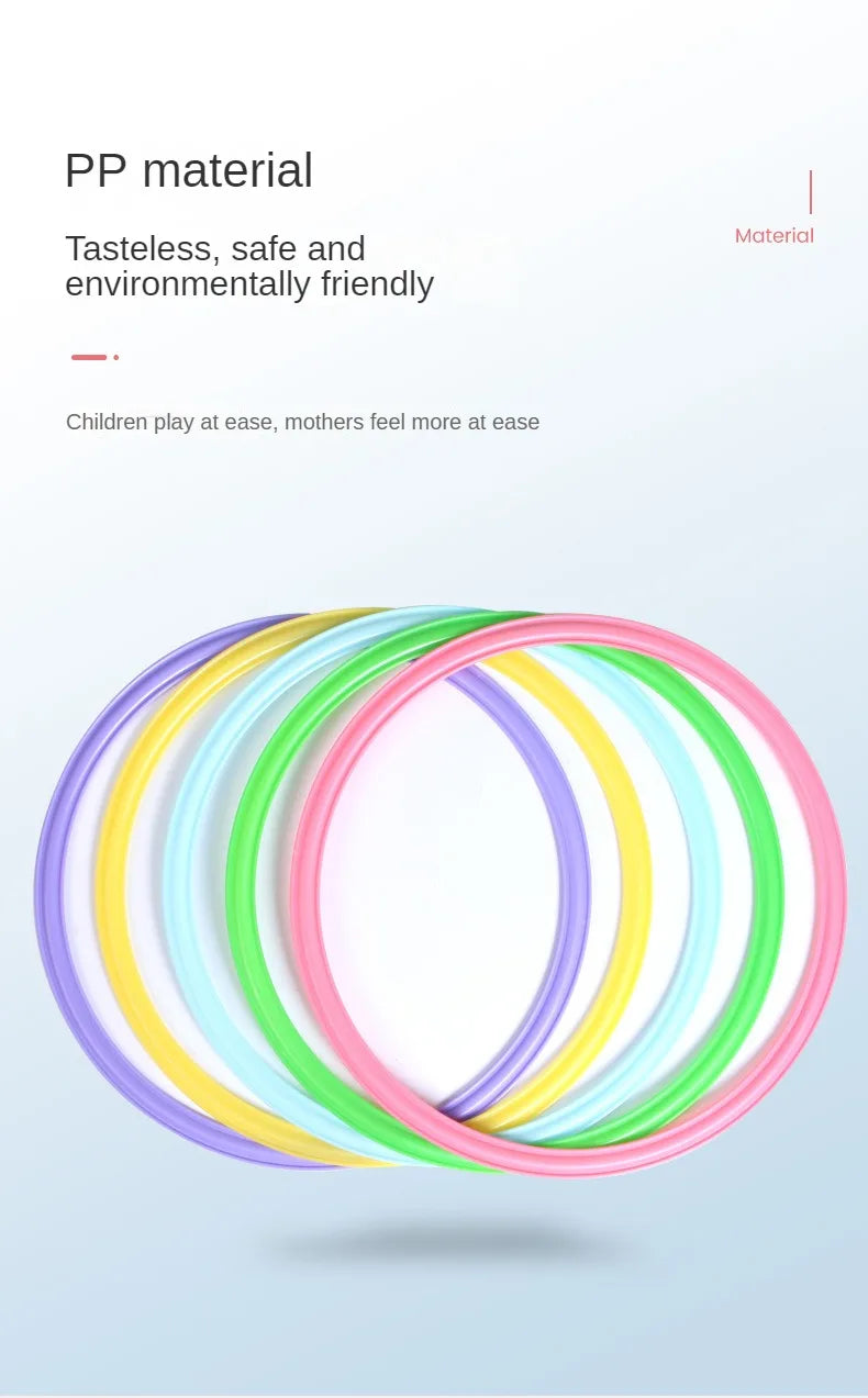 Kids Outdoor Hopscotch Ring Set – 10 Hoops for Active Play