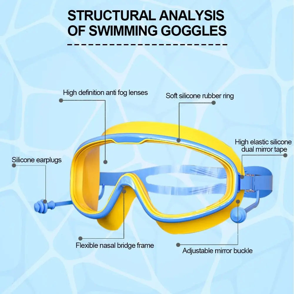 Kids Swim Goggles – Anti-Fog, UV Protection & Wide Vision