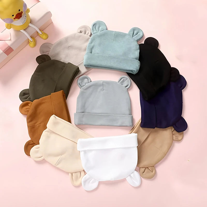 Baby Bear Hat | Soft Cotton | Newborn & Infant | Unisex