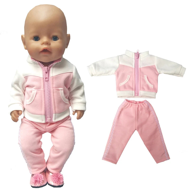 Baby Doll Clothes Set For 40cm Reborn Baby Dolls Rompers Toys Outfits Children Girl Gifts
