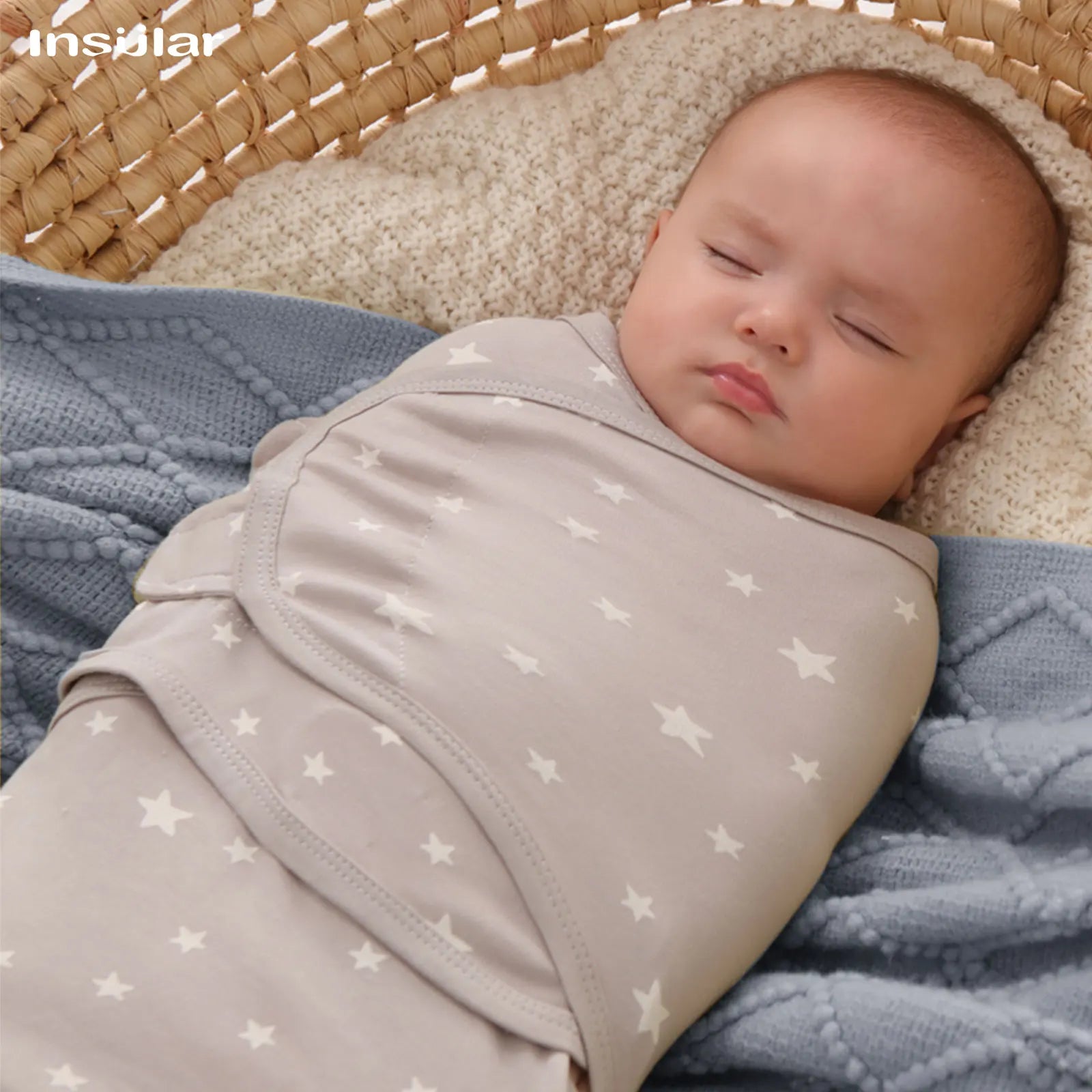 3 Piece A Suit INSULAR Cotton Baby Anti-shock Sleeping Bags Newborn Swaddle Wrap Bags Held By The Baby Anti-kick Spanned