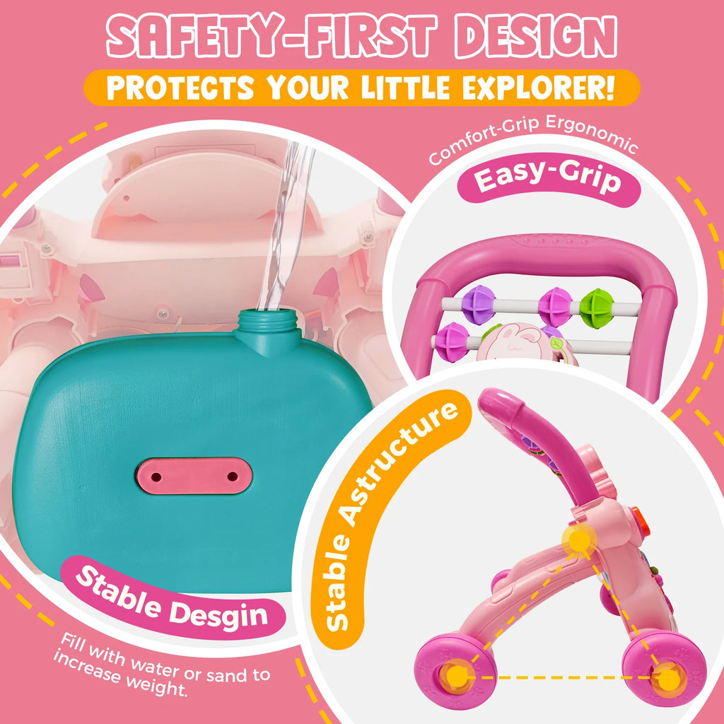Baby Push Walker with Music & Activity Centre