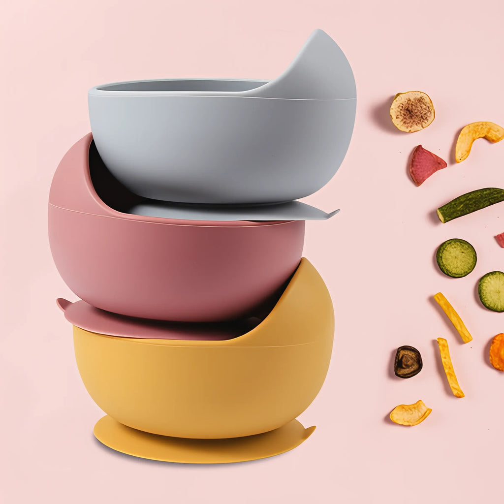 Baby Silicone Suction Bowl | BPA-Free Non-Slip Feeding Bowl for Infants & Toddlers