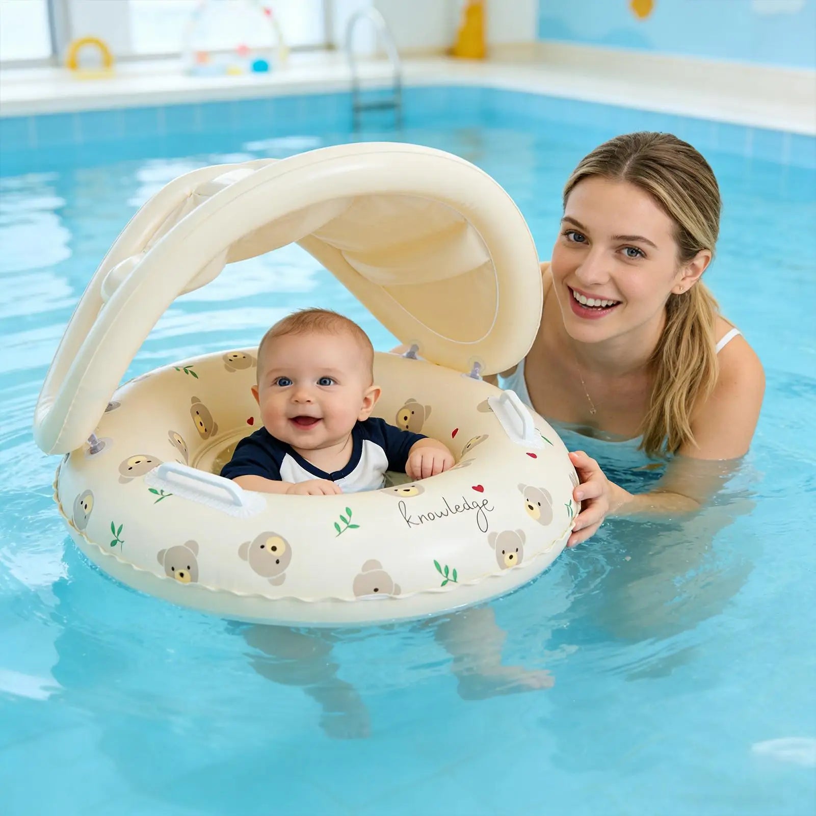 Baby Pool Float with Sun Canopy